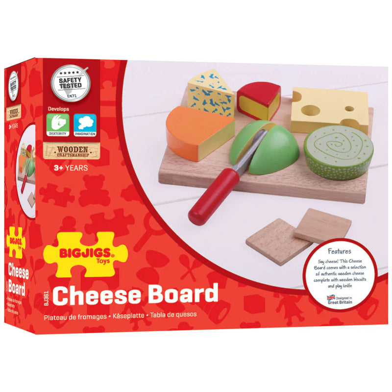 Wooden Cheese Board Set - Play Food, Learning SPACE