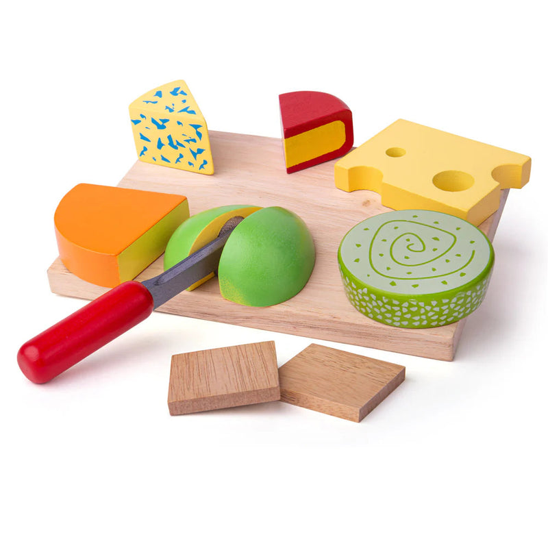 Wooden Cheese Board Set - Play Food, Learning SPACE
