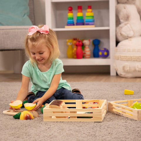 Wooden Cutting Food - Play Food-Fractions Decimals & Percentages, Imaginative Play, Kitchens & Shops & School, Maths, Maths Toys, Play Food, Primary Maths, Stock, Wooden Toys-Learning SPACE