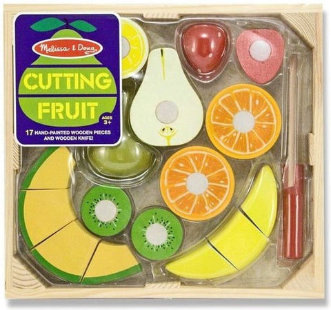 Wooden Cutting Fruit - Play Food-Baby Wooden Toys, Fractions Decimals & Percentages, Imaginative Play, Kitchens & Shops & School, Maths, Maths Toys, Play Food, Pretend play, Primary Maths, Stock-Learning SPACE