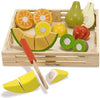 Wooden Cutting Fruit - Play Food-Baby Wooden Toys, Fractions Decimals & Percentages, Imaginative Play, Kitchens & Shops & School, Maths, Maths Toys, Play Food, Pretend play, Primary Maths, Stock-Learning SPACE