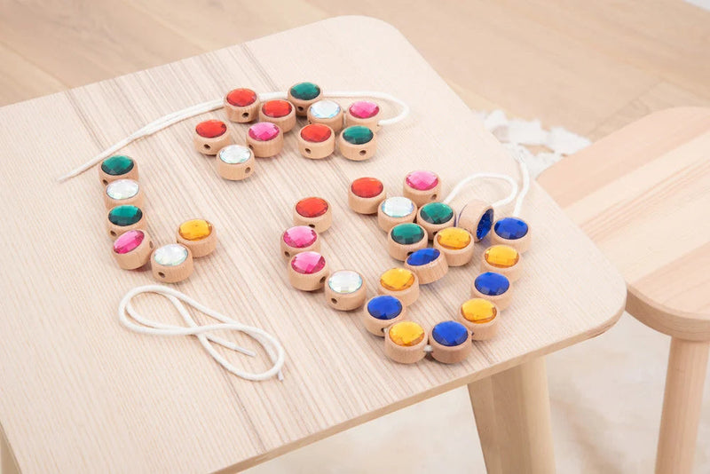 Wooden Lacing Jewels, Learning SPACE