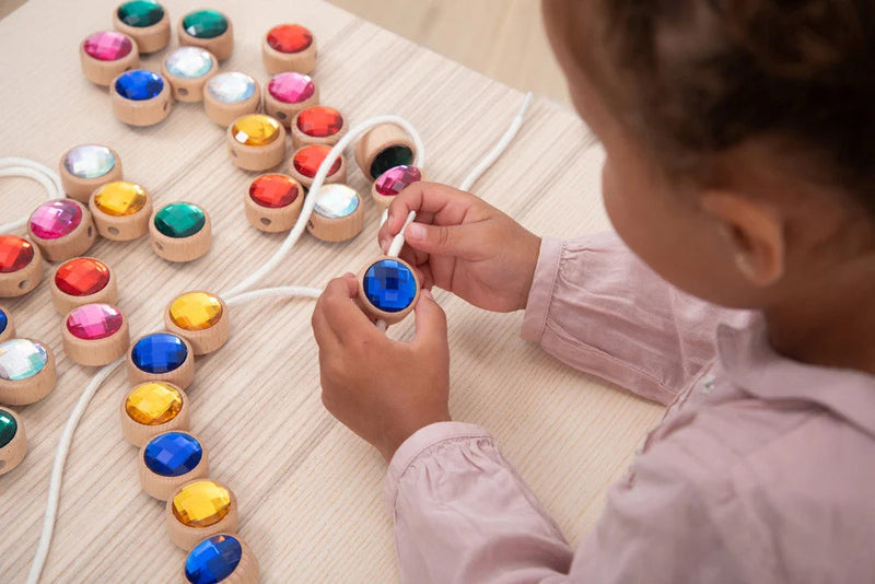 Wooden Lacing Jewels, Learning SPACE