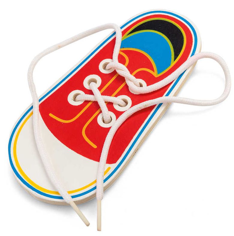 Wooden Lacing Shoe, Learning SPACE