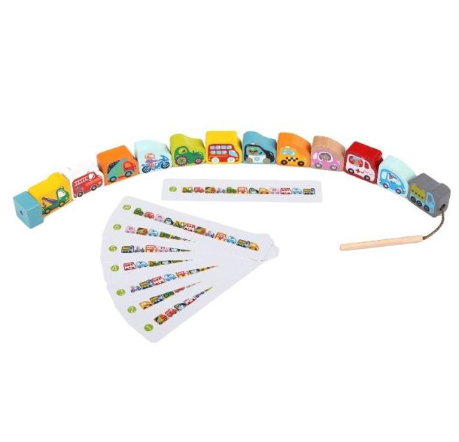 Wooden Lacing Toy - Flying Cars-Dyspraxia,Fine Motor Skills,Games & Toys,Lacing,Threading,Wooden Toys-Learning SPACE