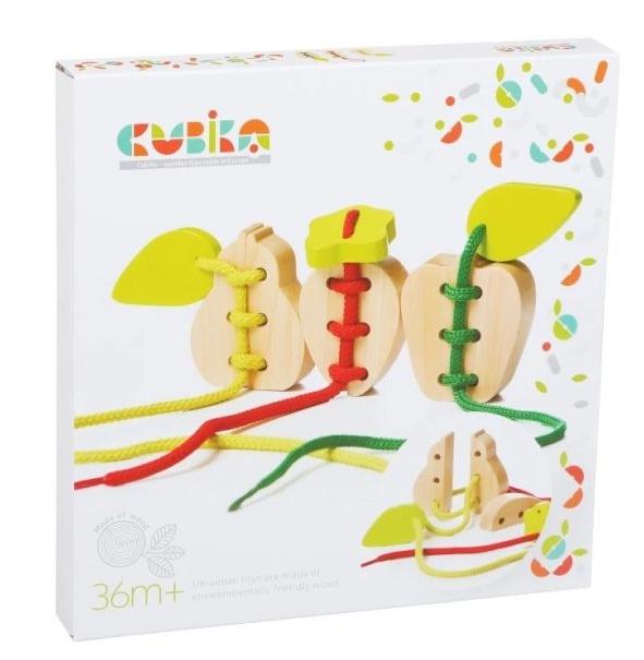Wooden Lacing Toy - Fruits, Learning SPACE