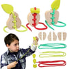 Wooden Lacing Toy - Fruits-Dyspraxia,Fine Motor Skills,Games & Toys,Gifts For 3-5 Years Old,Lacing,Threading,Wooden Toys-Learning SPACE