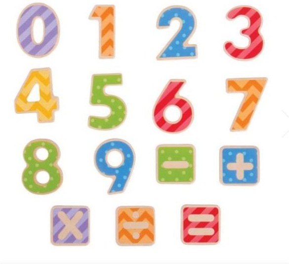 Wooden Magnetic Numbers, Learning SPACE