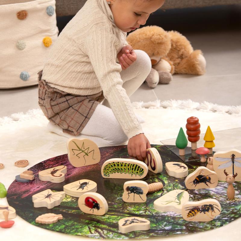 Wooden Minibeast Blocks, Learning SPACE