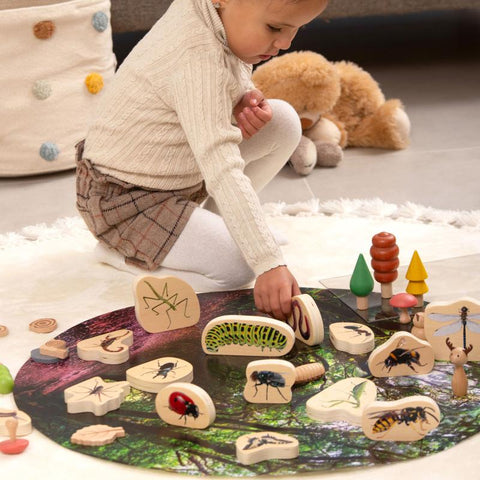 Wooden Minibeast Blocks, Learning SPACE