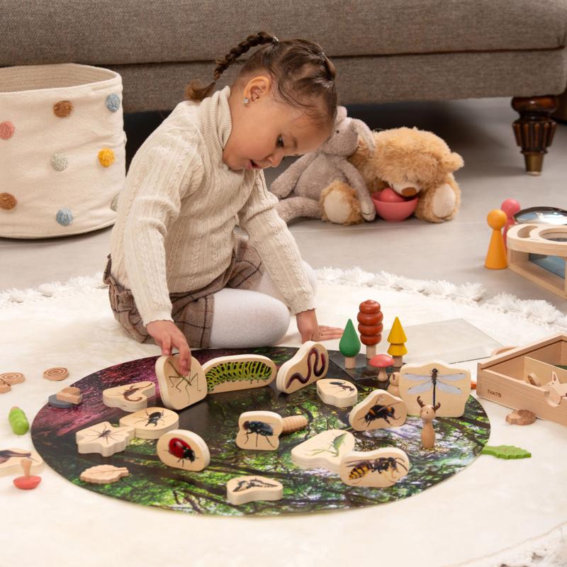 Wooden Minibeast Blocks, Learning SPACE