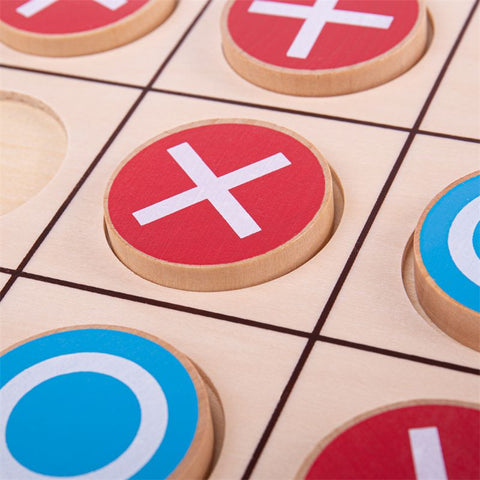 Wooden Noughts and Crosses Game – Classic Tic Tac Toe Set-Board Games-Bigjigs Toys,Early Years Travel Toys,Games & Toys,Primary Games & Toys,Primary Travel Games & Toys,SCOTEXCEL,Stock,Table Top & Family Games,Teen Games-Learning SPACE