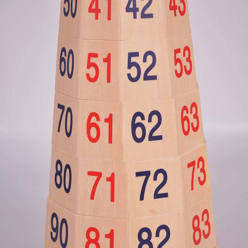Wooden Number Stackable Tower, Learning SPACE