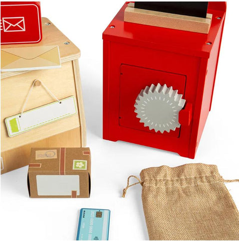 Wooden Post Office Set-Bigjigs Toys,Games & Toys,Imaginative Play,Pretend play,Role Play,SCOTEXCEL,Wooden Toys-Learning SPACE