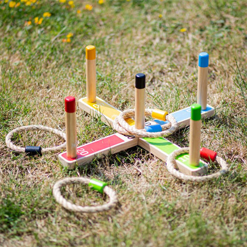 Wooden Quoits - Outdoor Garden Game-Active Games,Additional Need,Bigjigs Toys,Garden Game,Gross Motor and Balance Skills,Helps With,SCOTEXCEL,Seasons,Summer,Teen Games-Learning SPACE