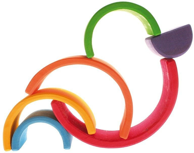 Wooden Rainbow Stacking Arches - Great For Montessori And Nurture Rooms, Learning SPACE