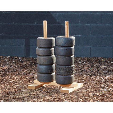 Wooden Stand For Tiny Tyres - Small-Cosy Direct, Forest School & Outdoor Garden Equipment, Playground, Playground Equipment-Learning SPACE