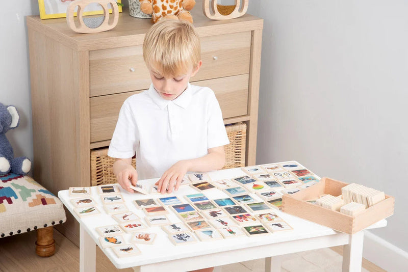 Wooden Story Tiles - Pack Of 90, Learning SPACE