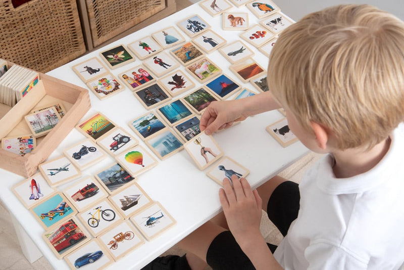Wooden Story Tiles - Pack Of 90, Learning SPACE