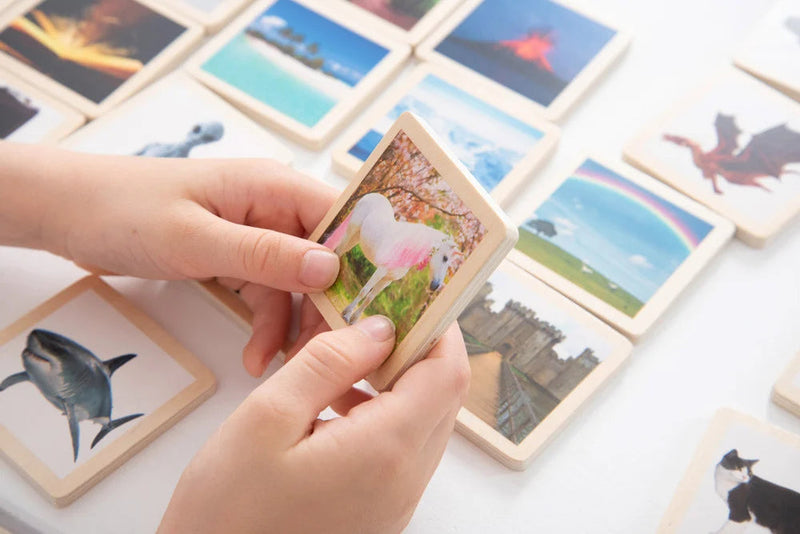 Wooden Story Tiles - Pack Of 90, Learning SPACE