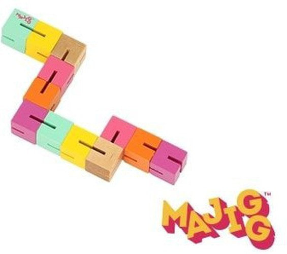 Wooden Twist and Lock Blocks Fidget Toy, Learning SPACE