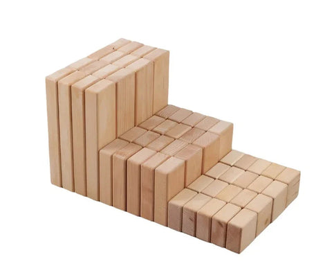 Wooden Unit Blocks Set (56 Pieces)-Building Blocks, Cosy Direct-52302-Learning SPACE