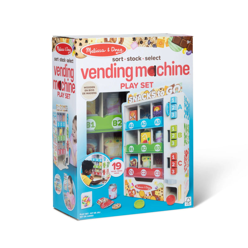 Wooden Vending Machine Play Set, Learning SPACE
