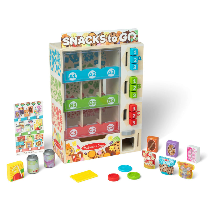 Wooden Vending Machine Play Set, Learning SPACE