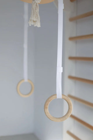 Wooden Wall Bars with Accessories - Gross Motor Aid-Exercise,Gross Motor and Balance Skills,Indoor Swings,Sensory Climbing Equipment-Learning SPACE