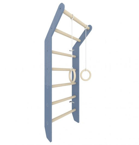 Wooden wall bars for Toddler, Blue Learning SPACE