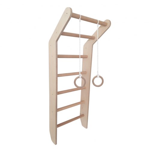 Wooden wall bars for Toddler, Wooden Learning SPACE