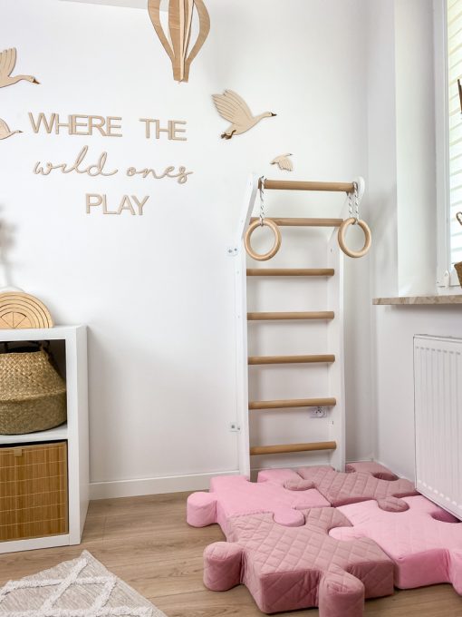 Wooden wall bars for Toddler, Learning SPACE