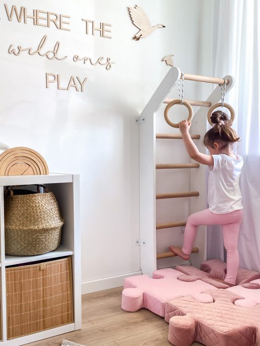 Wooden wall bars for Toddler, Learning SPACE