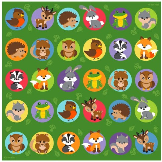 Woodland Animals Placement 3x3m Carpet, Learning SPACE