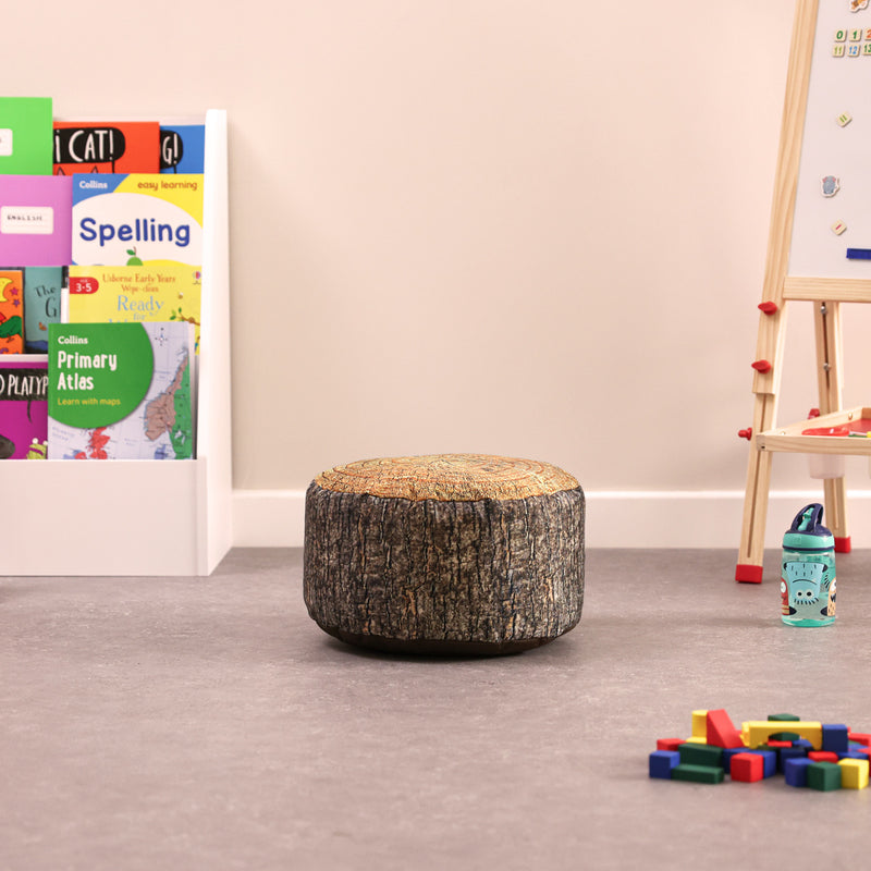 Woodland Tree Stump Stool Bean Bag Set (3 Pack), Learning SPACE