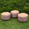 Woodland Tree Stump Stool Bean Bag Set (3 Pack)-Bean Bags,Bean Bags & Cushions,Eden Learning Spaces,Forest School & Outdoor Garden Equipment,Nature Learning Environment,Nature Sensory Room,Nurture Room,Sensory Garden,Stock,Wellbeing Furniture-Learning SPACE