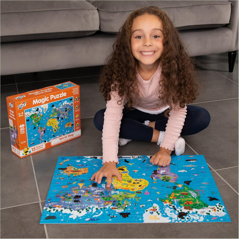 World Map Magic Puzzle, Learning SPACE