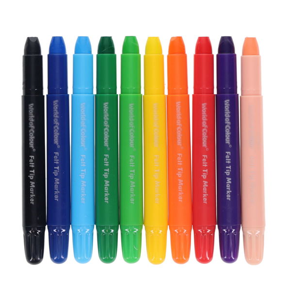 World of Colour Pkt.10 Twisties Chunk Crayons, Learning SPACE