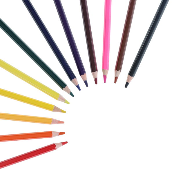 World of Colour Pkt.12 Full Size Colouring Pencils, Learning SPACE