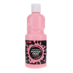 World of Colour Poster Paint 500ml, Pink Art Supplies Learning SPACE