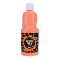 World of Colour Poster Paint 500ml, Orange Art Supplies Learning SPACE