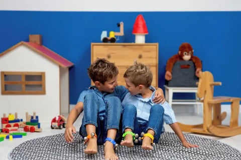 Wrist & Ankle Bendy Bells-AllSensory,Baby & Toddler Gifts,Baby Cause & Effect Toys,Baby Musical Toys,Baby Sensory Toys,Early Years Musical Toys,Gifts For 3-6 Months,Halilit Toys,Music,Primary Music,Sound,Stock-Learning SPACE