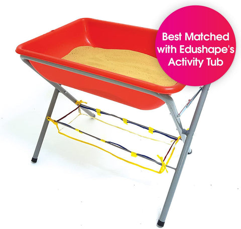 X-Stand for Activity Tub with Mesh Shelf-Baby Bath. Water & Sand Toys,Edushape Toys,Messy Play,Outdoor Sand & Water Play,Outdoor Sand Pits,Playground Equipment,Sand,Sand & Water Trays,Stock,Water & Sand Toys-Learning SPACE