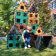 XL Polydron Natural Colours (36 Pieces)-Engineering & Construction,Forest School & Outdoor Garden Equipment,Outdoor Toys & Games,Playground Equipment,Polydron,S.T.E.M-Learning SPACE