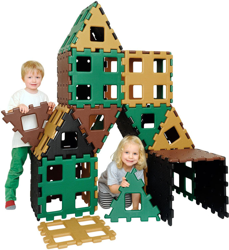 XL Polydron Natural Colours (36 Pieces), Learning SPACE