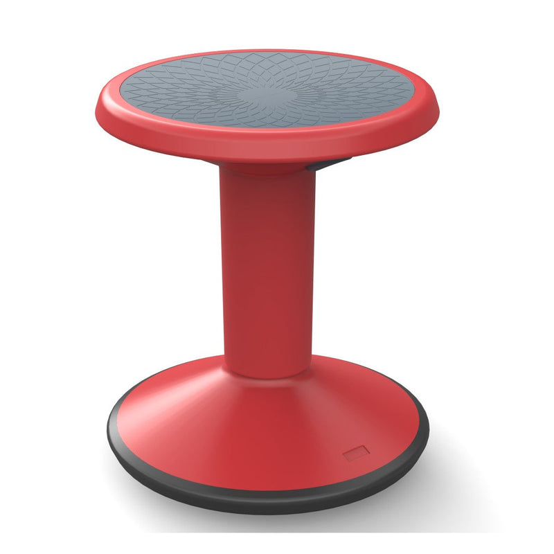 Height Adjustable Wobble Stool, Red Learning SPACE