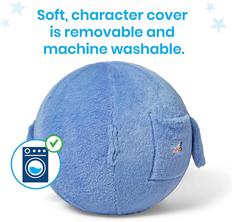 Yoga Ball Buddy with BubblePlush™ – Puppy or Penguin, Learning SPACE
