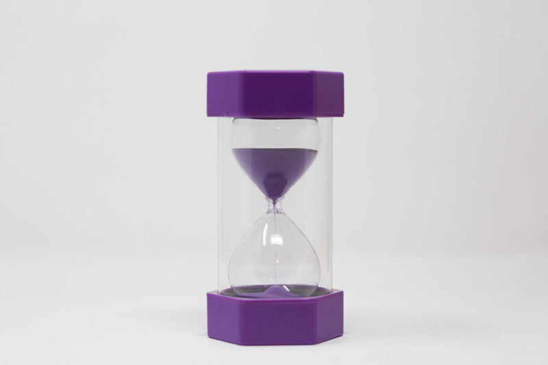 Medium Sand Timer - 15 Minutes (Purple), Learning SPACE
