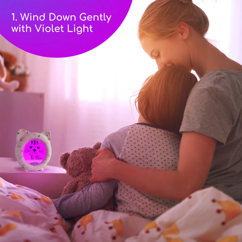 Zeepy 4 Phase Sleep Trainer Clock - Kip the Kitty, Learning SPACE