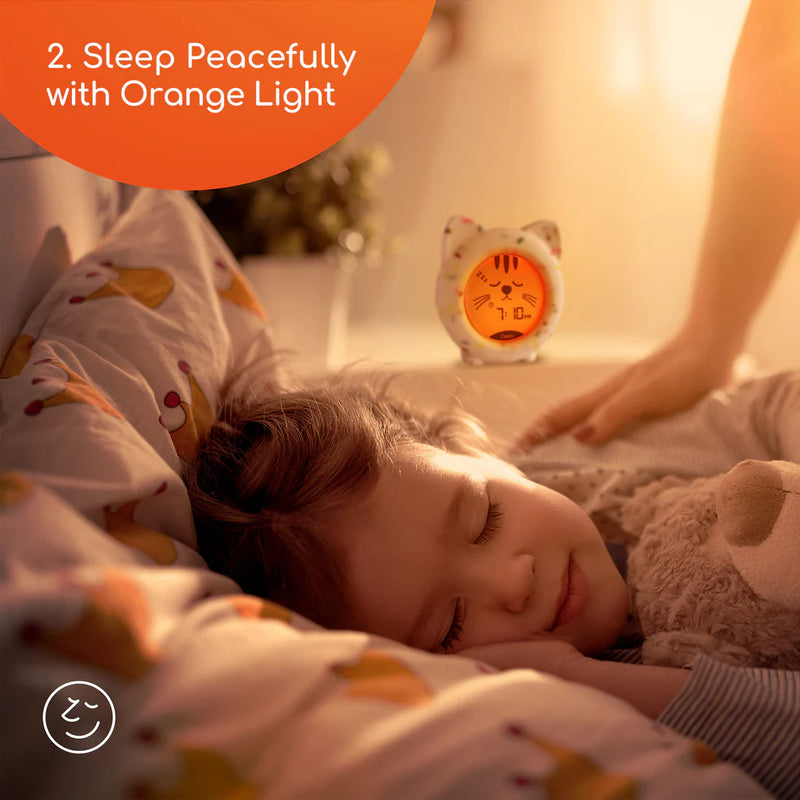 Zeepy 4 Phase Sleep Trainer Clock - Kip the Kitty, Learning SPACE